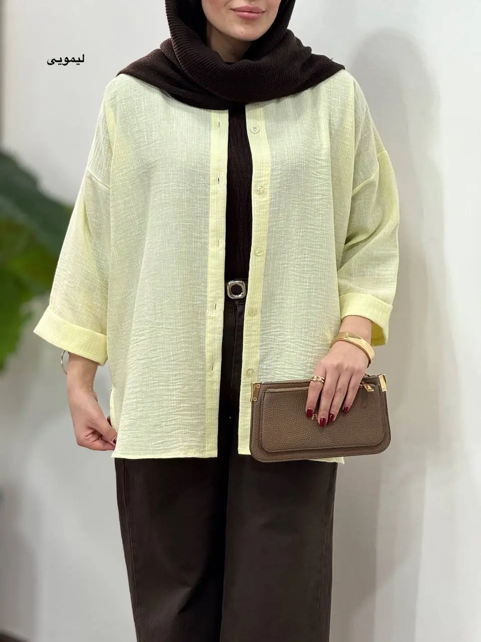 تونیک مانتویی لینن آیسو برفین